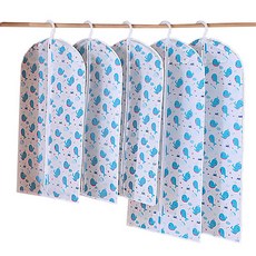 現代圖案衣物防水防塵罩 鯨魚 60*130cm, 5個, 1件