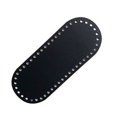 썸유 타원 인조가죽 가방바닥, 블랙