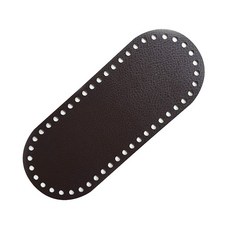 썸유 타원 인조가죽 가방바닥, 브라운