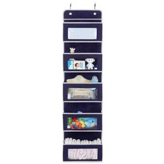 多用途門掛式口袋收納盒, 海軍藍, 1個