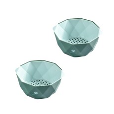 JHCompany 북유럽 더블 주방 바구니 2p, 그린