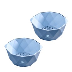 JHCompany 북유럽 더블 주방 바구니 2p, 블루