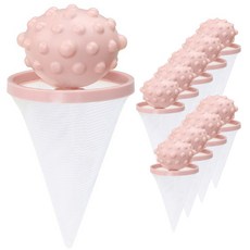 라운드 볼 필터 메쉬망 핑크, 10개, 1개입