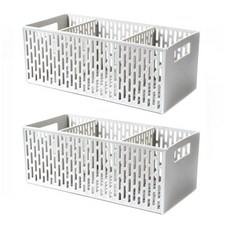 收納瀝水籃 2入, 灰色