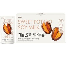바디랩 해남 꿀고구마 두유, 180ml, 20개
