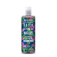 FAITH IN NATURE 薰衣草&天竺葵沐浴乳, 1入, 400ml