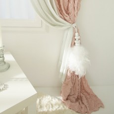 BYJIMI 羽毛綁帶 12 x 42 cm, 白色, 1個