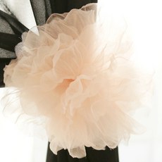 BYJIMI 浪漫花朵窗簾夾 8cm, 蜜桃色, 1個