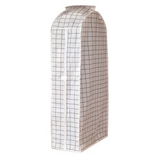 格子圖案整潔的衣架蓋白色L, 1個, 1件