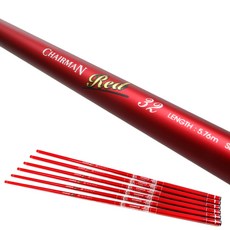 CHAIRMAN DIF 紅色淡水釣竿 46, 混色
