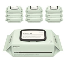 베베숲 카밍 65 유아물티슈 캡형, 65g, 70매, 10세트
