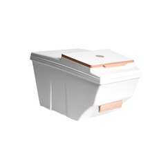 防塵米故事收納罐, 白色的