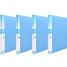 Heemang B4 20頁 透明文件夾 Hc133, 天藍色, 4個