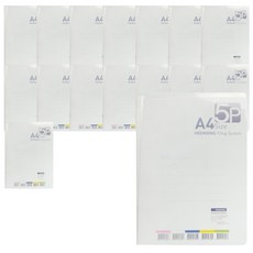 Hope Office Point A4 自然色 5 張透明文件夾 HH217, 白色, 16個