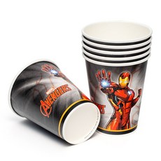 마블 어벤져스 아이언맨 오리지널 종이 파티컵 290ml, 1000개입, 1세트