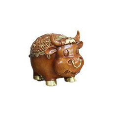 2021年新年迎新幸運牛存錢筒, 棕色, 1個