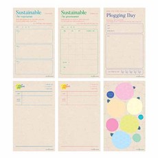 Stay Green 甘蔗記事本 90 x 150 毫米, 隨機發貨, 6個