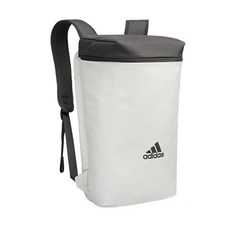 adidas 愛迪達 Logo印花方型雙肩厚背包 BG940511, 白色的