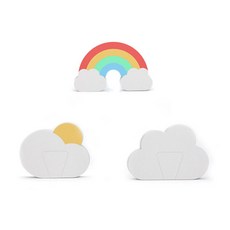 Storiving 彩虹雲朵門擋 3件組, 1套