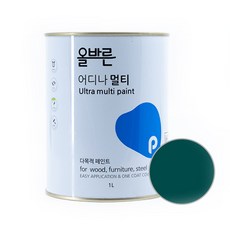 페인트인포 올바른 어디나 멀티 페인트, 레트로그린, 1L, 1개