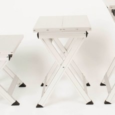 알미늄 접이식 핸디 의자 중형, 실버, 1개