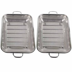 Roebenhoff 長方形不鏽鋼籃 2件組, 單一顏色