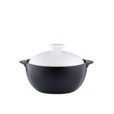 LIHAN 耐熱雙耳陶瓷鍋 白色, 12cm, 1個