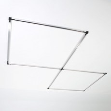 BOB 레일조명용 듀얼스퀘어 레일 8m, 메탈, 1개