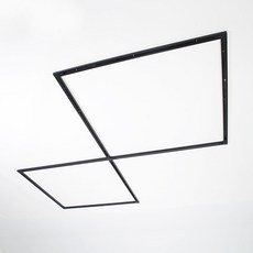 BOB 레일조명용 듀얼스퀘어 레일 8m, 블랙, 1개