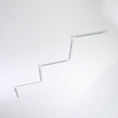 LUCETE BOB軌道照明用軌道之字形C型, 白色的