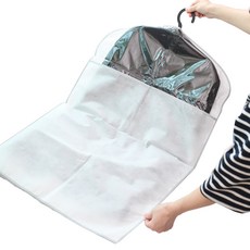 ADDLIFE 透明拉鍊式衣服防塵罩 L號, 大4p