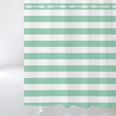 수풀 샤워 커튼 북유럽 스타일 sc834 S 1520 x 1880 mm + 플라스틱 고리 12p + 화이트봉 세트, 1세트