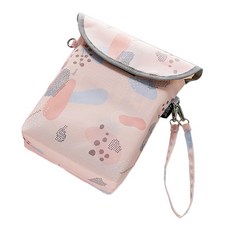 파스텔 패턴 기저귀 미니백, 핑크