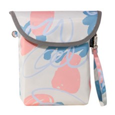 迷你尿布收納袋, 淺灰色