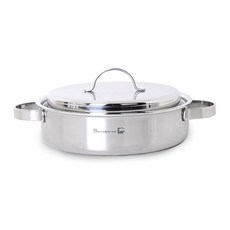 SILVERSTAR IH感應5層不鏽鋼淺湯鍋 24cm, 33 x 12.5 厘米, 單色