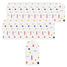 MINEING PEVA幾何圖案衣物防塵罩, 20個, 1入