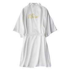 時尚絲綢新娘浴袍 L, TYPE 06, 1個