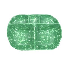 PAULUS 帶有 5 個隔層的獨立小吃盤, 綠色