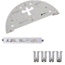 三星LED 16 圓形 半圓形 房間燈 400 x 200 mm 25W 高級型 三星S4模組 + KC安定器, 晝光色, 1套