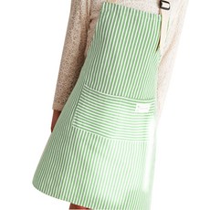 彩色條紋圍裙, 綠色, 3個