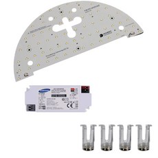 三星LED圓形半圓吸頂燈 400*200mm 25W優質三星S6模組+三星KS鎮流器, 日光色, 1套