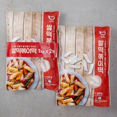 생채움 쌀떡볶이떡, 1kg, 2개