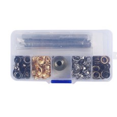 鞋眼扣 4款 30入+安裝工具組, 混色, 1套