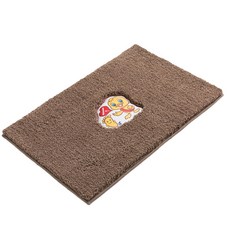Market A I Love Duck 多用途居家地墊 TYPE A 45 x 70 cm, 03 棕色, 1個