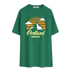 Alvete 男女通用透氣奧勒岡短袖T恤