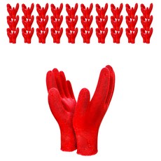 장갑이네 일반손목 X사 작업용 장갑, 빨간색, 100세트