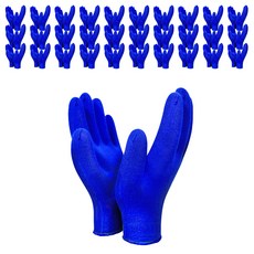 장갑이네 일반손목 X사 작업용 장갑, 파란색, 100세트
