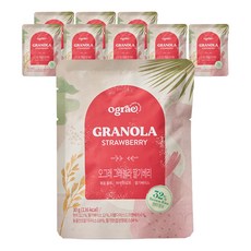 ograe 格蘭諾拉麥片 草莓風味, 30g, 9包