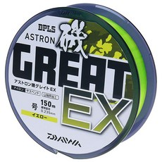DAIWA 大和 ASTRON ISO GREAT EX 尼龍單絲線 釣魚線 1.85號, 黃色