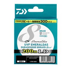 DAIWA UVF Emeraldas Dura Sensor X8 LD SI2 編織線釣魚線 No.0.5, 混色
